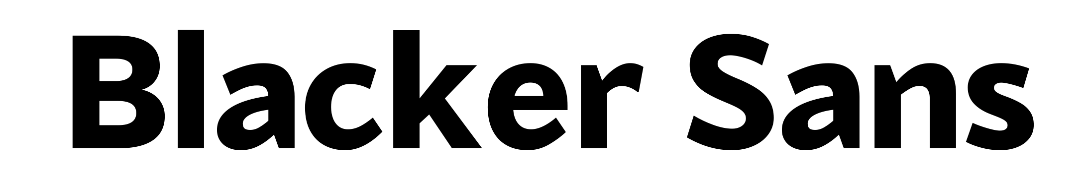 Blacker Sans